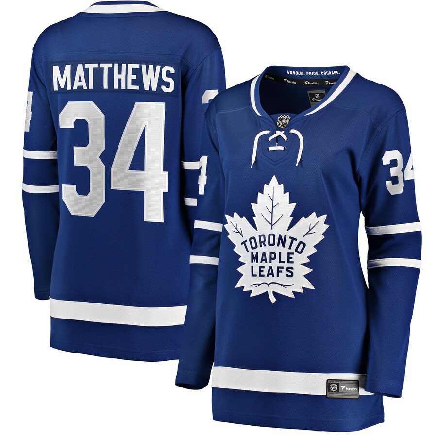 Women's Toronto Maple Leafs Auston Matthews Fanatics Branded Royal Home Breakaway Player Jersey - Ujersey NFL Shop