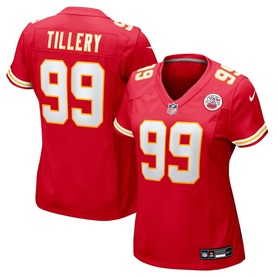 Women's Kansas City Chiefs Jerry Tillery Nike Red Team Game Jersey - Ujersey NFL Shop