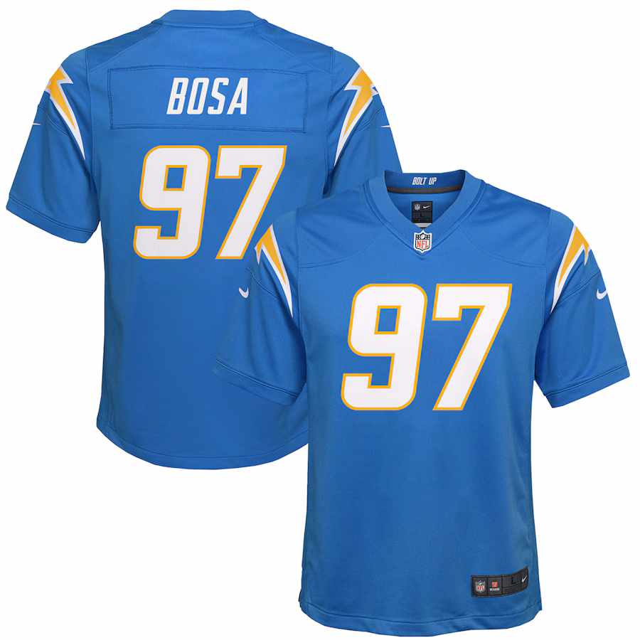 Youth Los Angeles Chargers Joey Bosa Nike Powder Blue Game Jersey - Ujersey NFL Shop
