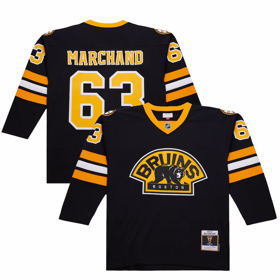 Men's Boston Bruins Brad Marchand Black 2014-15 Power Play Jersey - Ujersey NFL Shop