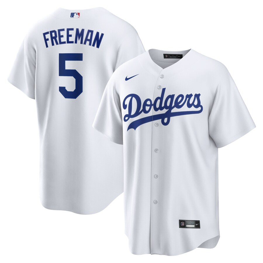 Men's Los Angeles Dodgers Freddie Freeman Nike White Replica Player Jersey - Ujersey