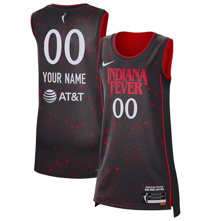 Unisex Indiana Fever Nike Black 2021 Rebel Edition Victory Custom Jersey - Ujersey NFL Shop