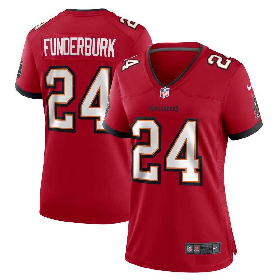 Women's Tampa Bay Buccaneers Tyrek Funderburk Nike Red Team Game Jersey - Ujersey NFL Shop