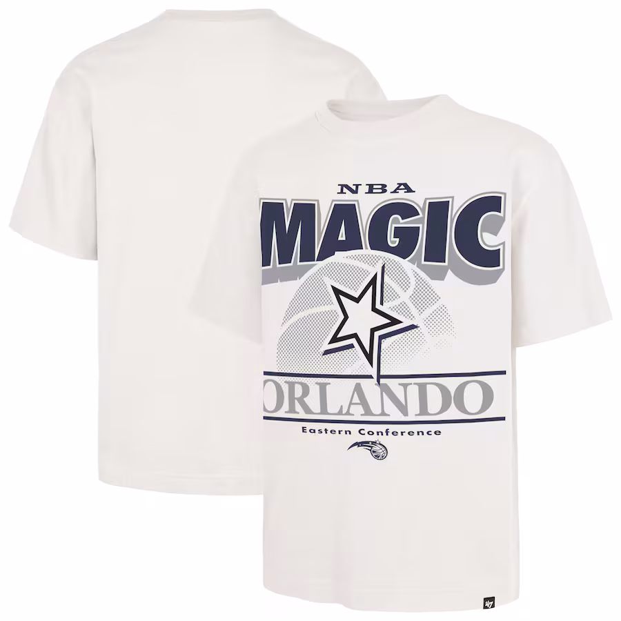 Men's Orlando Magic  '47 White City Edition Shifty Foundation T-Shirt - Ujersey NFL Shop