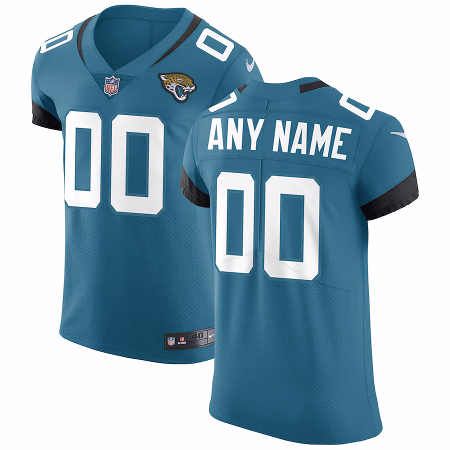 Men's Jacksonville Jaguars Nike Teal Vapor Untouchable Elite Custom Jersey - Ujersey NFL Shop