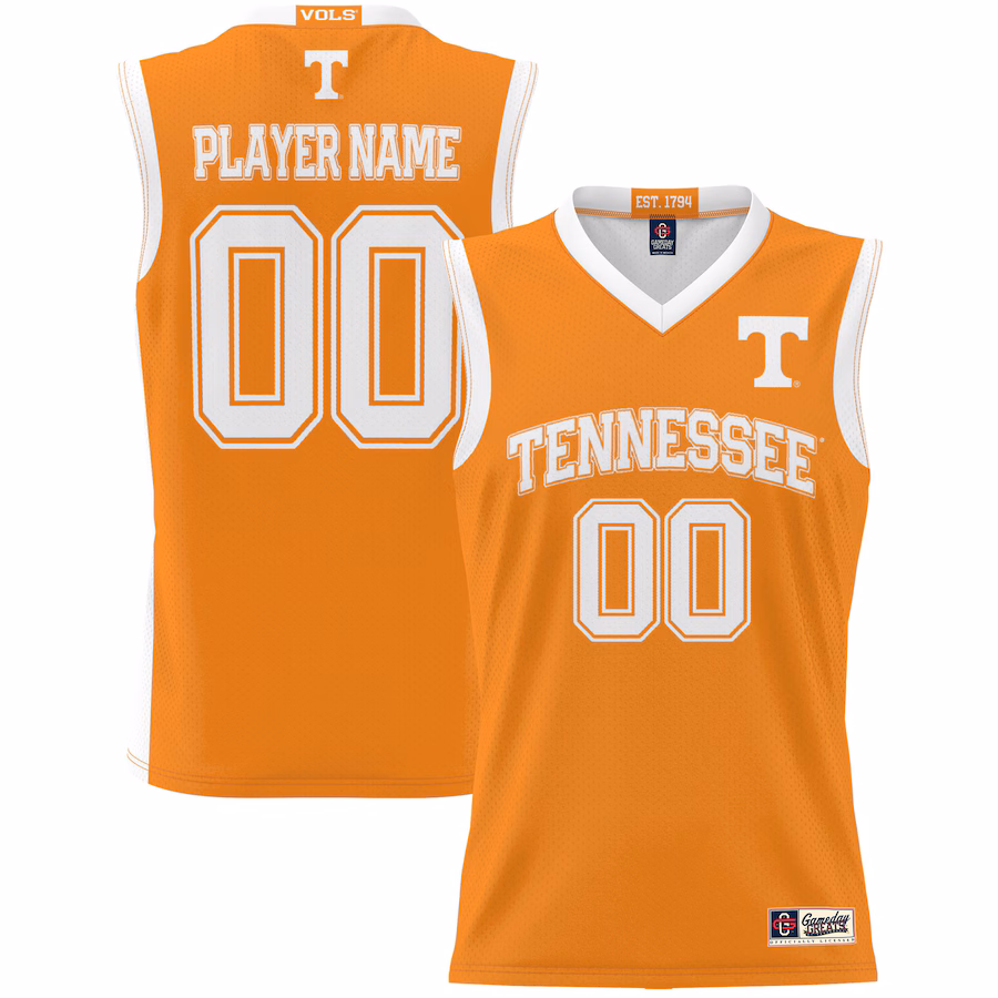 Tennessee Volunteers GameDay Greats Unisex  Lightweight NIL Pick-A-Player Basketball Jersey - Orange - Ujersey NFL Shop