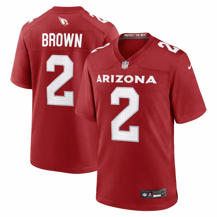 Men's Arizona Cardinals Marquise Brown Nike Cardinal Home Game Jersey - Ujersey