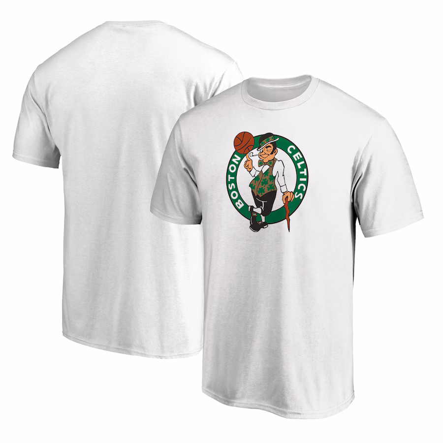 Men's Boston Celtics Fanatics White Primary Team Logo T-Shirt - Ujersey