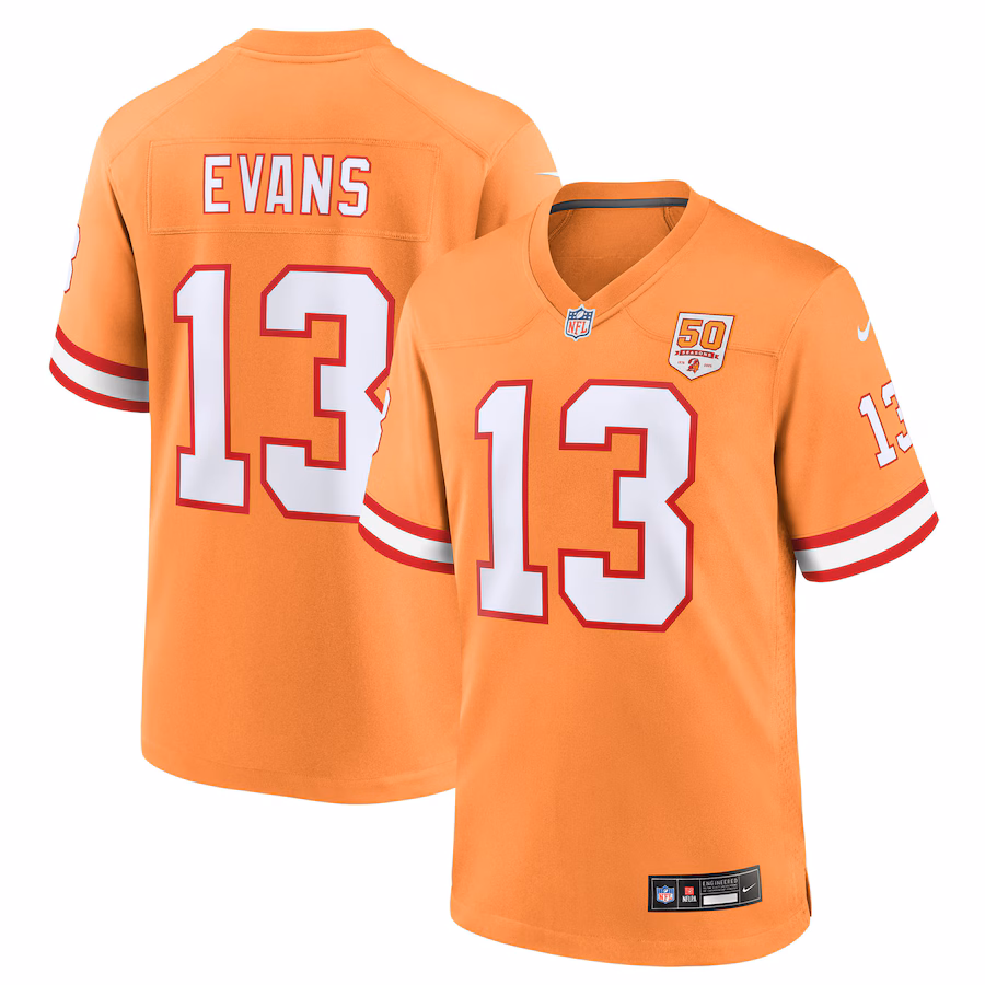 Men's Tampa Bay Buccaneers Mike Evans Nike Creamsicle 50th Season Game Jersey - Ujersey NFL Shop