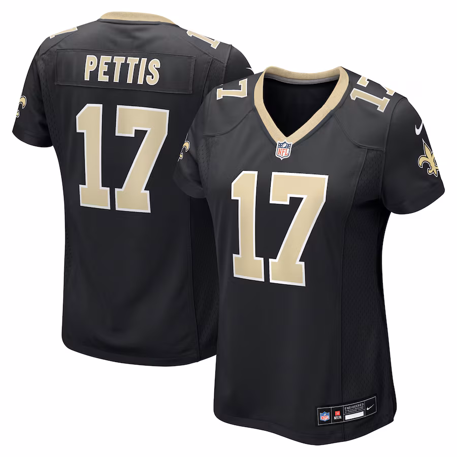 Women's New Orleans Saints Dante Pettis Nike Black Team Game Jersey - Ujersey NFL Shop