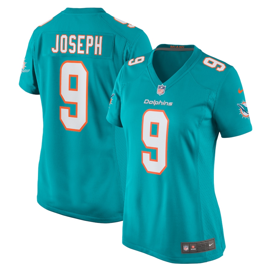Women's Miami Dolphins Kelvin Joseph Nike  Aqua Team Game Jersey - Ujersey NFL Shop