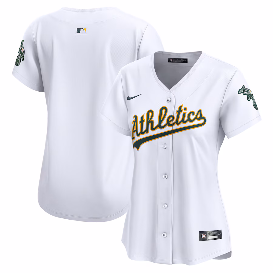 Women's Athletics Nike White Home Limited Jersey - Ujersey