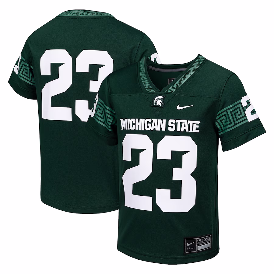 #23 Michigan State Spartans Nike Youth Untouchable Replica Game Jersey - Green - Ujersey NFL Shop