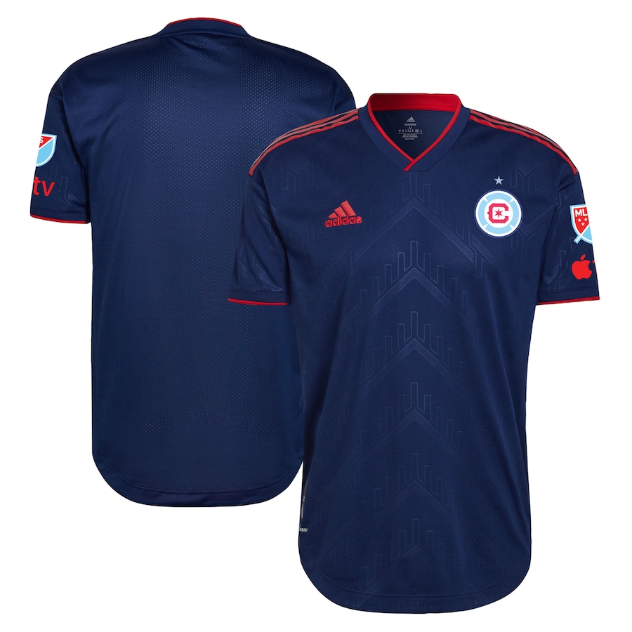 Men's Chicago Fire adidas Blue 2023 Water Tower Kit Authentic Jersey - Ujersey NFL Shop