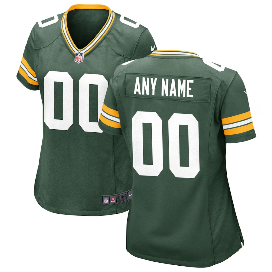 Women's Nike Green Green Bay Packers Custom Game Jersey - Ujersey NFL Shop