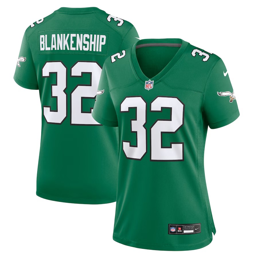 Women's Philadelphia Eagles Reed Blankenship Nike  Kelly Green Alternate Game Jersey - Ujersey NFL Shop