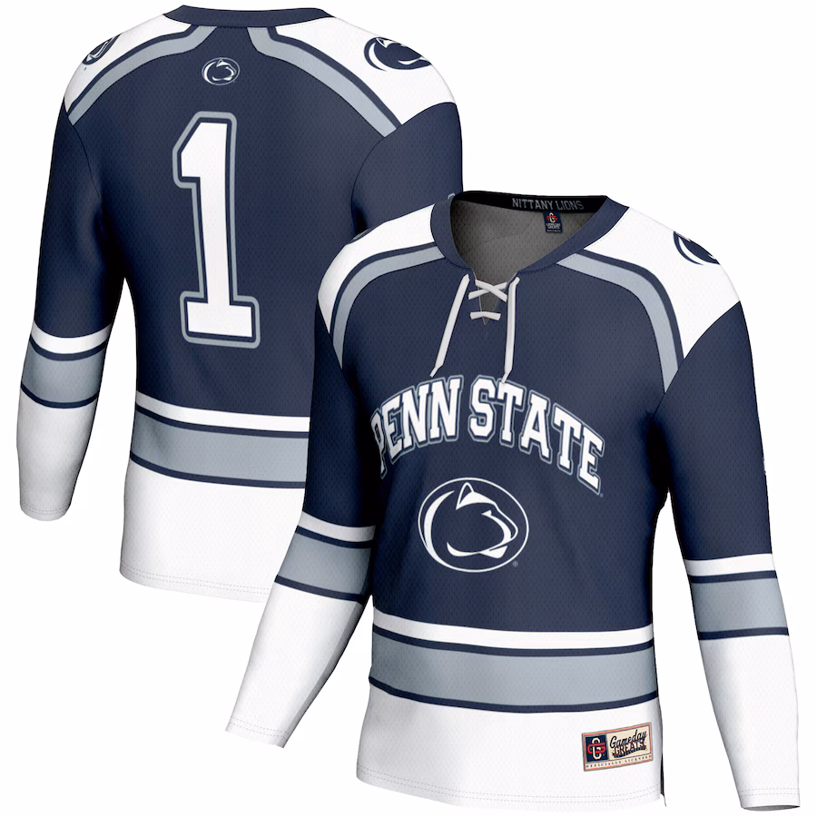 Youth GameDay Greats #1 Navy Penn State Nittany Lions Hockey Jersey - Ujersey NFL Shop
