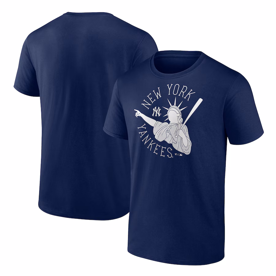 Men's New York Yankees Navy Hometown Collection Liberty Point T-Shirt - Ujersey