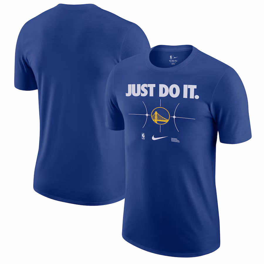 Men's Golden State Warriors Nike Royal Just Do It T-Shirt - Ujersey