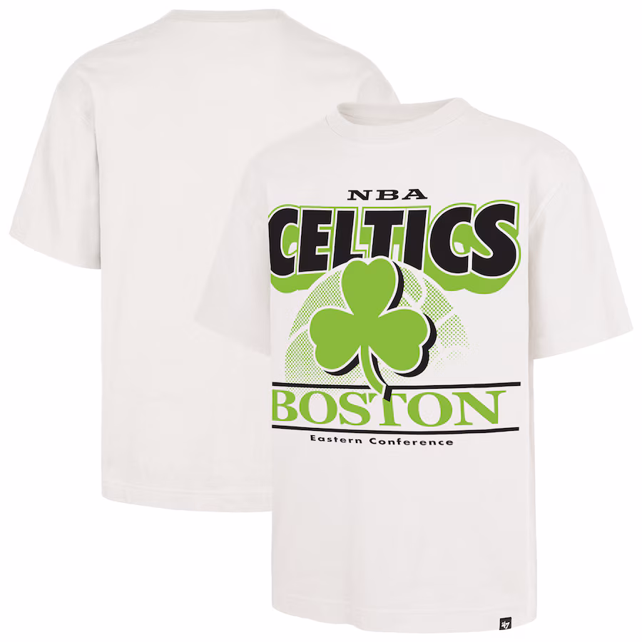 Men's Boston Celtics  '47 White City Edition Shifty Foundation T-Shirt - Ujersey