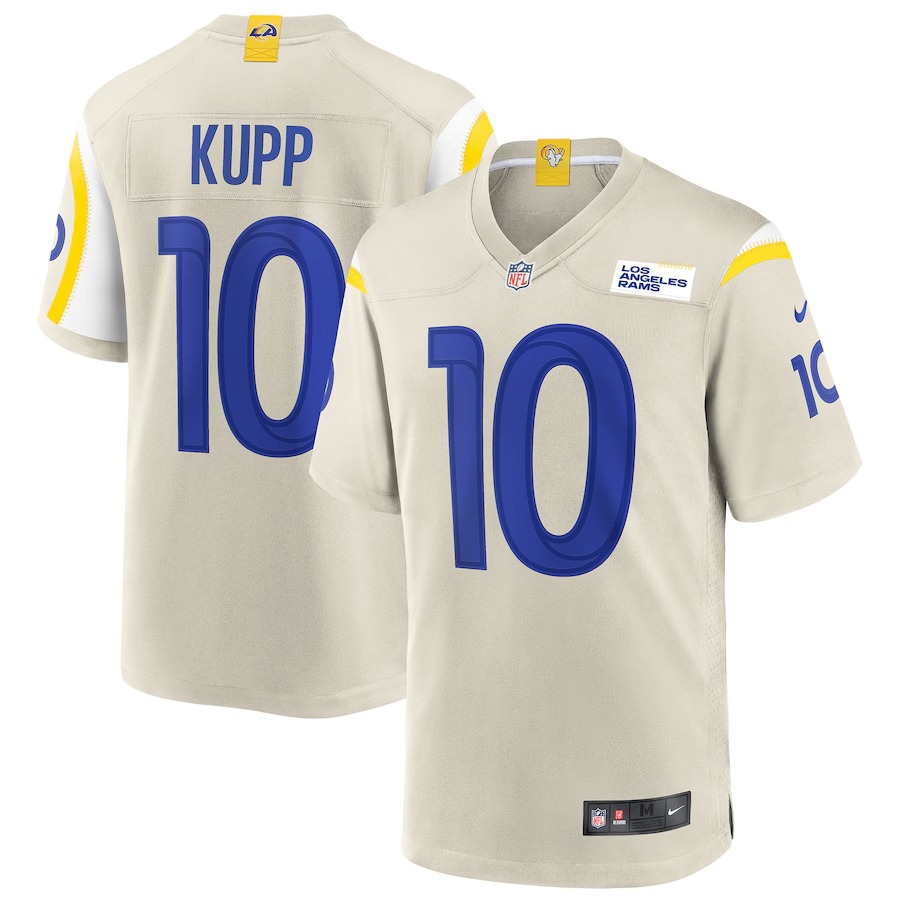 Men's Los Angeles Rams Cooper Kupp Nike Bone Player Game Jersey - Ujersey NFL Shop