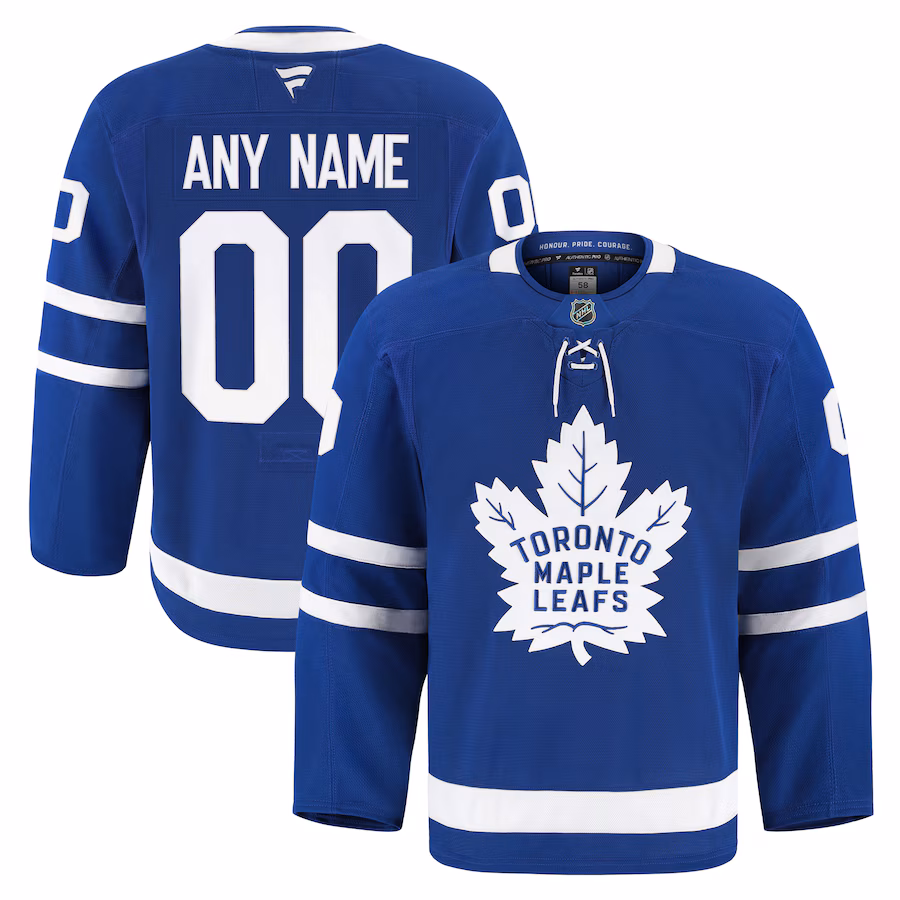 Men's Toronto Maple Leafs Fanatics Blue Home Authentic Pro Custom Jersey - Ujersey NFL Shop