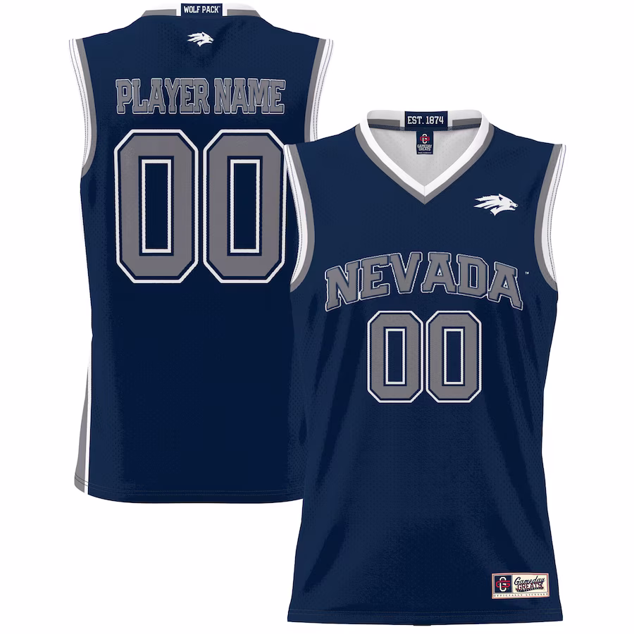 Nevada Wolf Pack GameDay Greats Youth NIL Pick-A-Player Lightweight Basketball Jersey - Navy - Ujersey