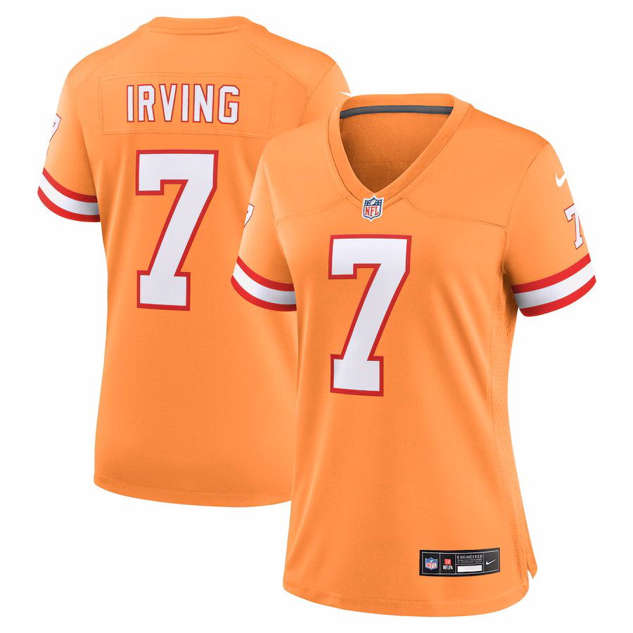 Women's Tampa Bay Buccaneers Bucky Irving Nike Orange Alternate Game Jersey - Ujersey NFL Shop