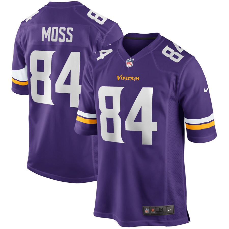 Men's Minnesota Vikings Randy Moss Nike Purple Game Retired Player Jersey - Ujersey NFL Shop