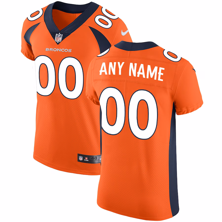 Men's Denver Broncos Nike Orange Vapor Untouchable Custom Elite Jersey - Ujersey NFL Shop