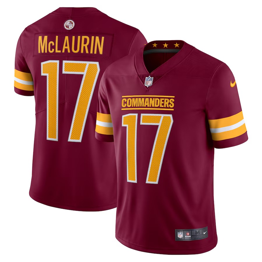 Men's Washington Commanders Terry McLaurin Nike Burgundy Vapor Limited Jersey - Ujersey NFL Shop