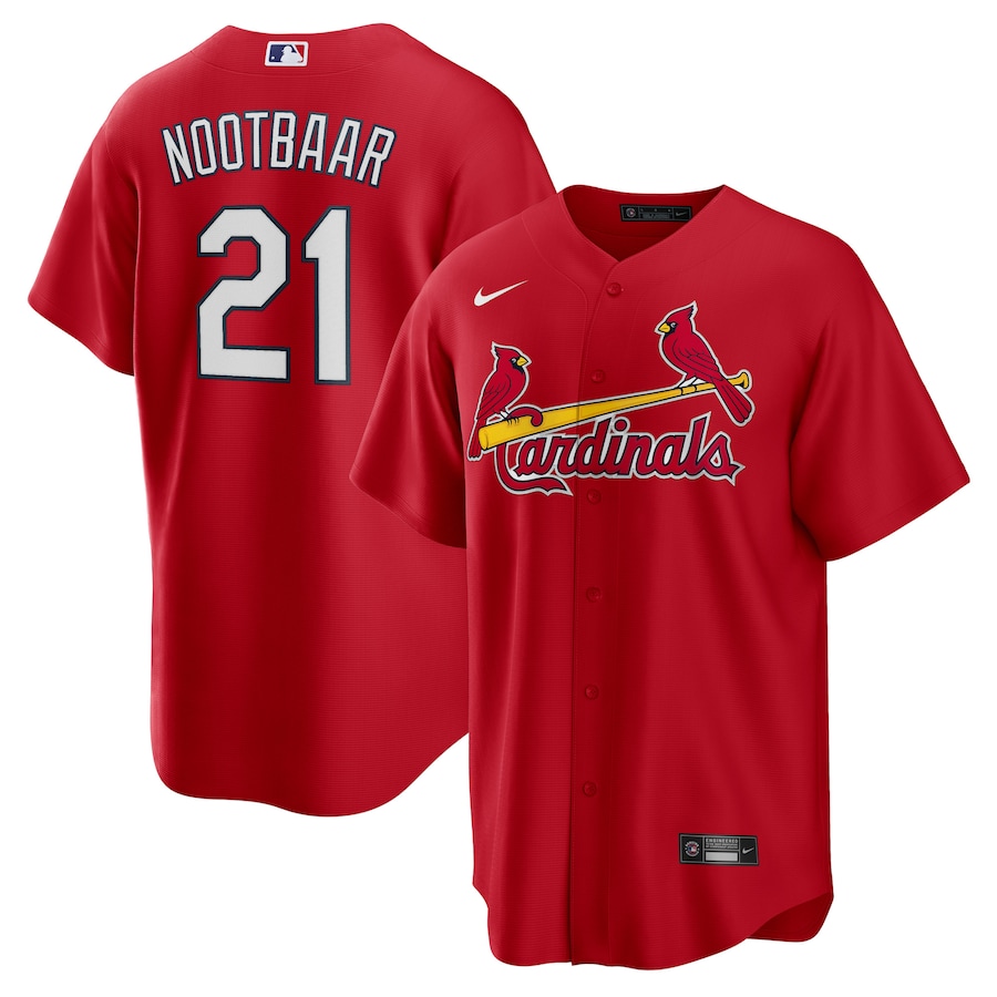 Men's St. Louis Cardinals Lars Nootbaar Nike Red Big & Tall Alternate Replica Player Jersey - Ujersey NFL Shop