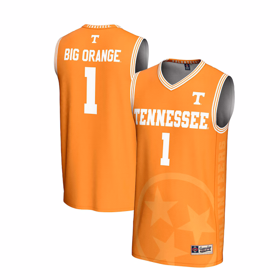 Unisex GameDay Greats #1 Tennessee Orange Tennessee Volunteers Lightweight Icon Print Basketball Jersey - Ujersey NFL Shop