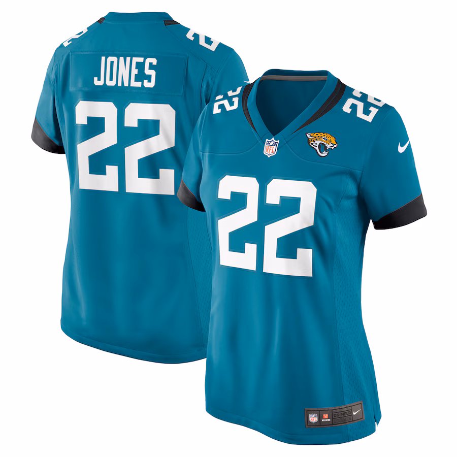 Women's Jacksonville Jaguars Jarrian Jones Nike Teal Game Jersey - Ujersey NFL Shop