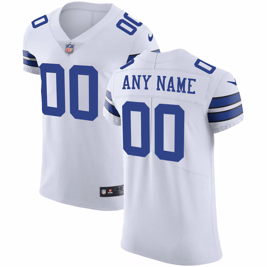 Men's Dallas Cowboys Nike White Vapor Untouchable Custom Elite Jersey - Ujersey NFL Shop