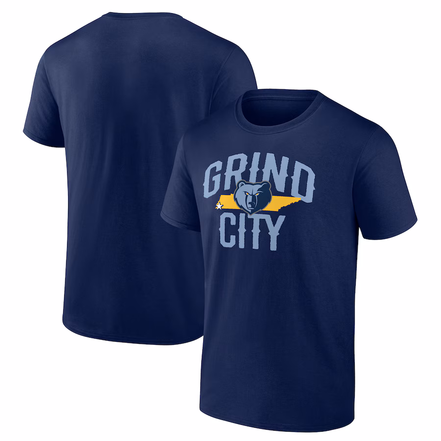 Men's Memphis Grizzlies  Navy Core Hometown Launch T-Shirt - Ujersey NFL Shop