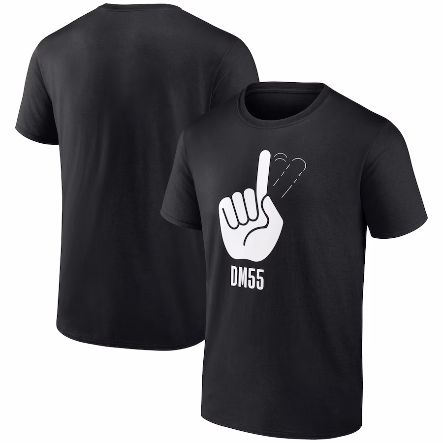 Men's NBA Dikembe Mutombo Black Finger Wag T-Shirt - Ujersey