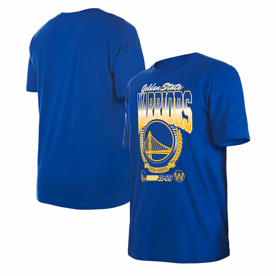 Unisex Golden State Warriors New Era Royal Summer Classics T-Shirt - Ujersey