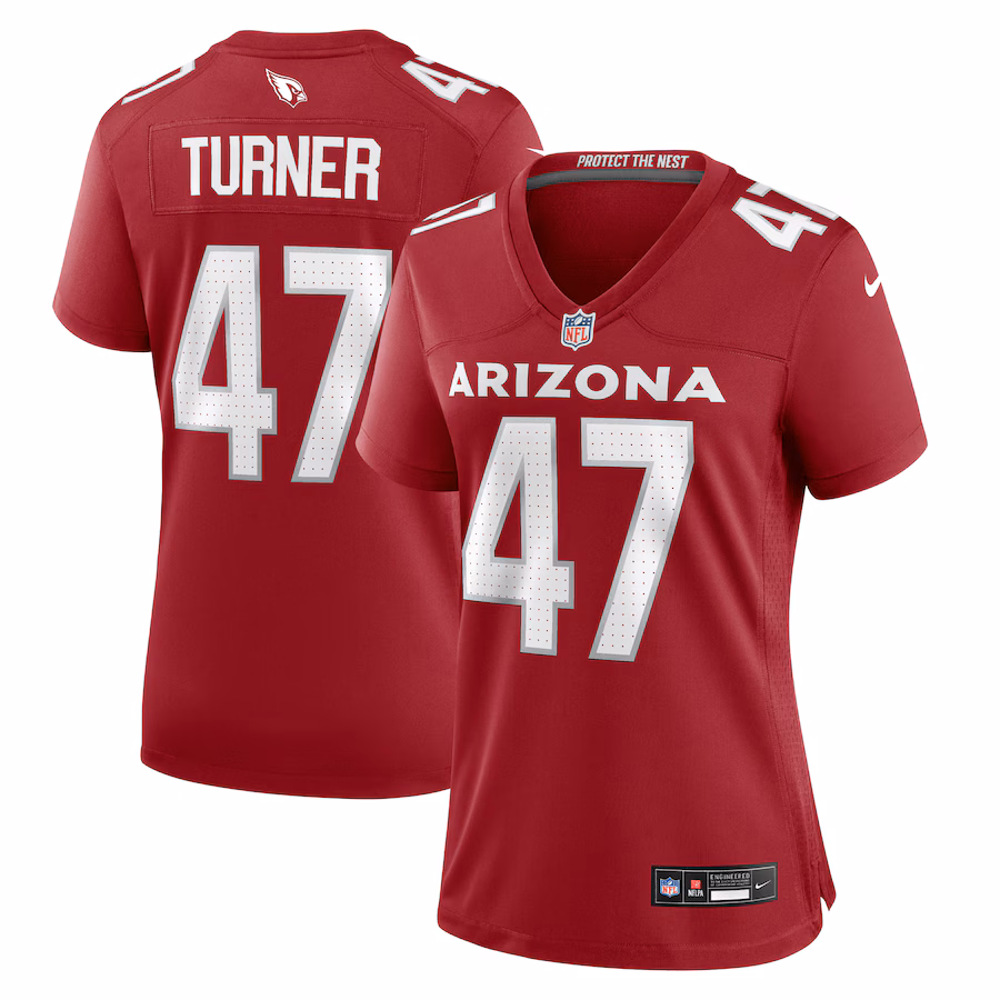 Women's Arizona Cardinals Ezekiel Turner Nike  Cardinal Team Game Jersey - Ujersey
