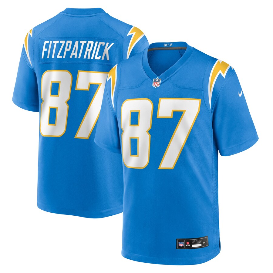 Men's Los Angeles Chargers Dez Fitzpatrick Nike Powder Blue Team Game Jersey - Ujersey NFL Shop