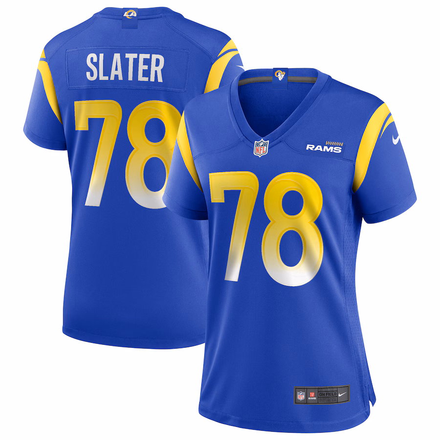 Women's Los Angeles Rams Jackie Slater Nike Royal Game Retired Player Jersey - Ujersey NFL Shop
