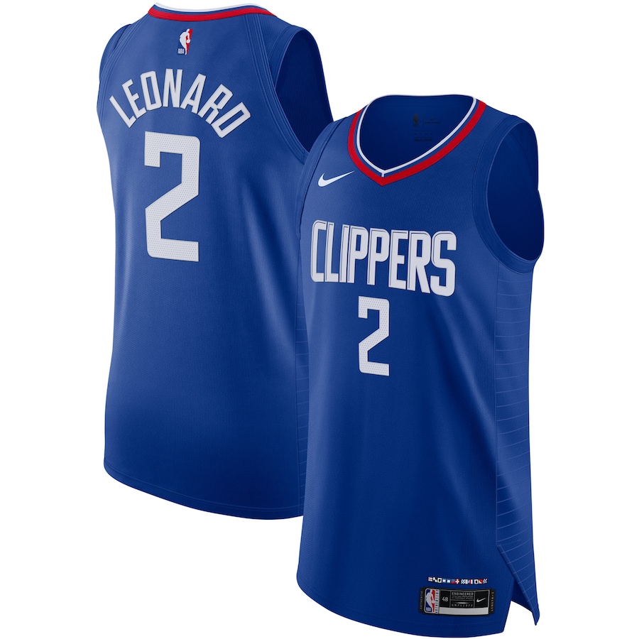 Men's LA Clippers Kawhi Leonard Nike Royal Authentic Jersey - Icon Edition - Ujersey NFL Shop