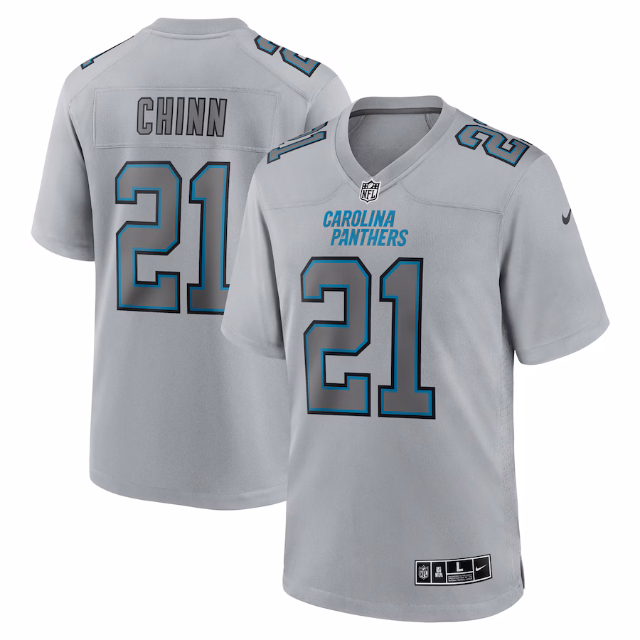 Men's Carolina Panthers Jeremy Chinn Nike Gray Atmosphere Fashion Game Jersey - Ujersey NFL Shop