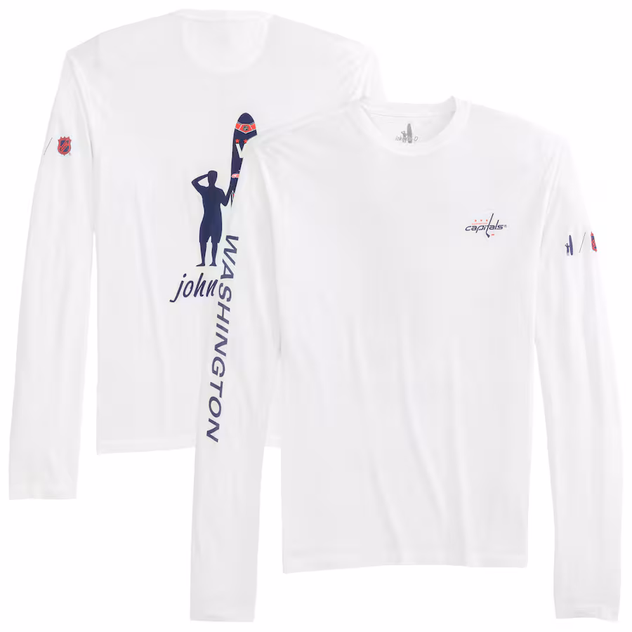 Men's Washington Capitals johnnie-O White Adam Long Sleeve T-Shirt - Ujersey NFL Shop