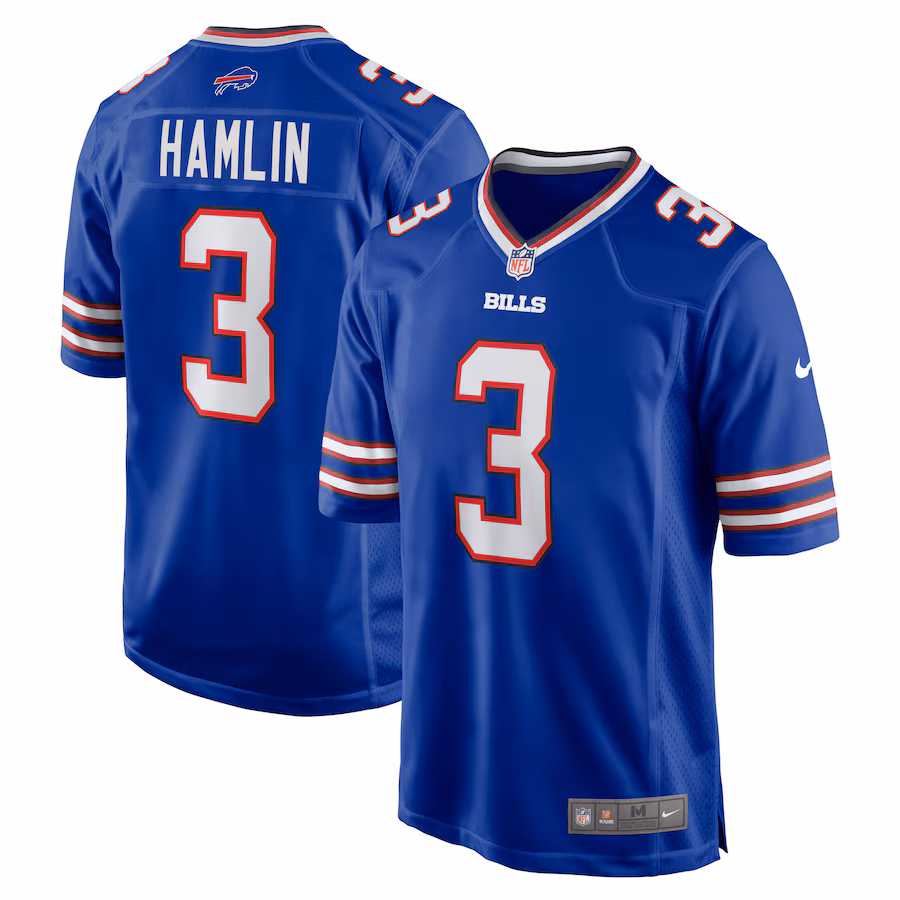 Men's Buffalo Bills Damar Hamlin Nike Royal Home Game Player Jersey - Ujersey NFL Shop