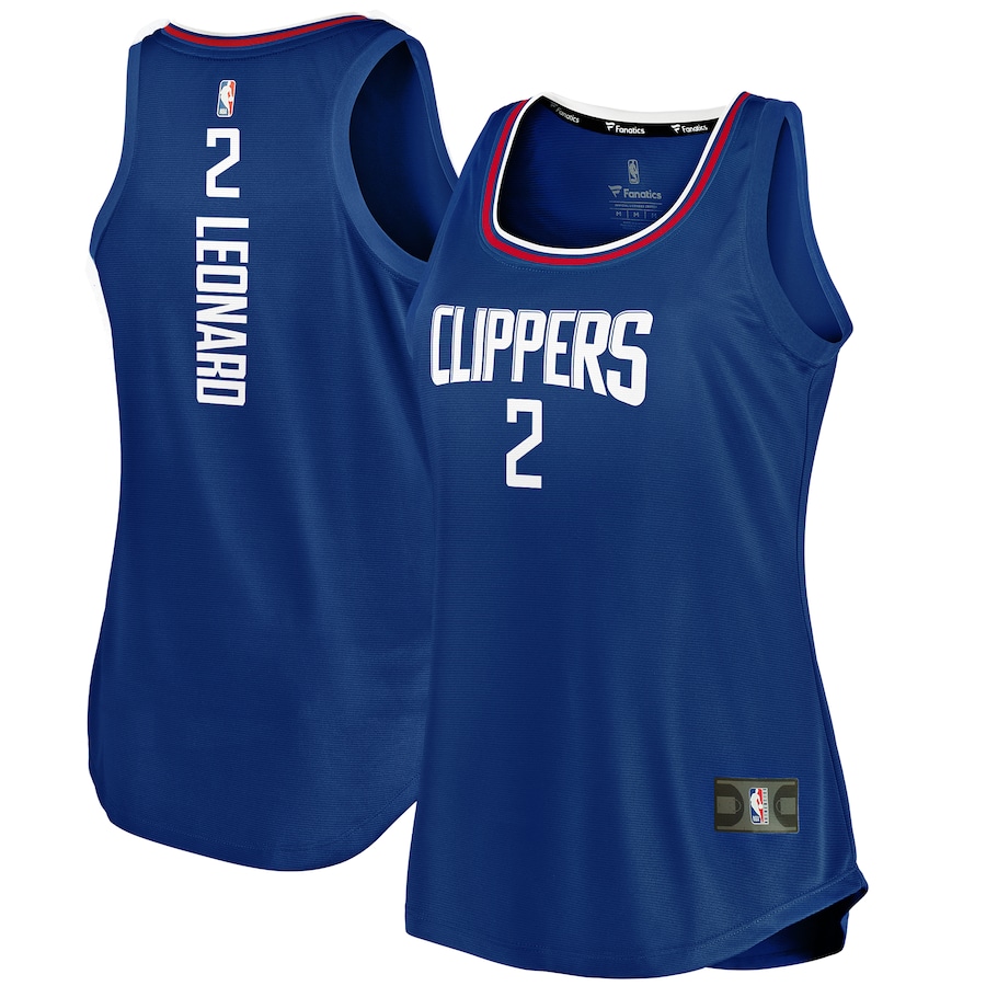 Women's LA Clippers Kawhi Leonard Fanatics Royal Fast Break Player Movement Jersey Tank Top - Ujersey NFL Shop