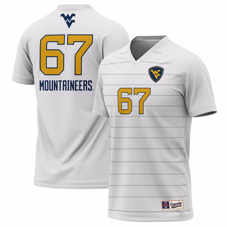 West Virginia Mountaineers GameDay Greats Lightweight Soccer Jersey - White - Ujersey NFL Shop