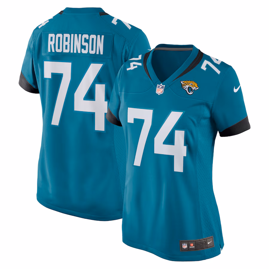 Women's Jacksonville Jaguars Cam Robinson Nike Teal Nike Game Jersey - Ujersey NFL Shop