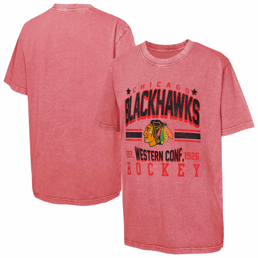 Youth Chicago Blackhawks Red Sure Short T-Shirt