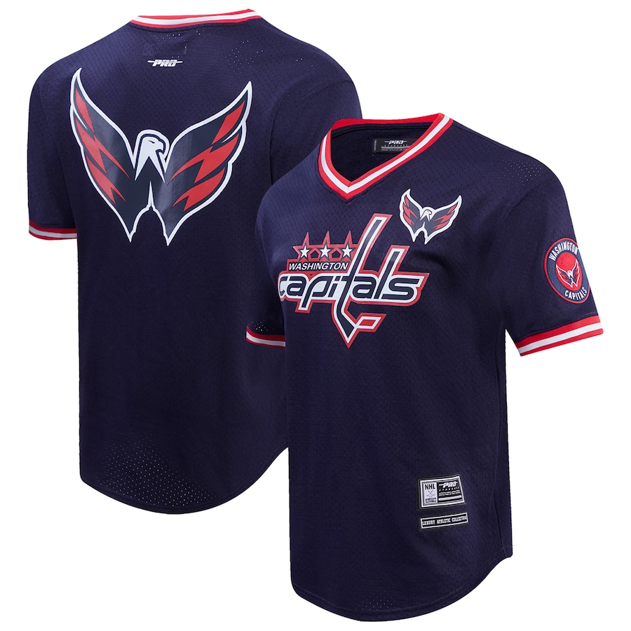 Men's Washington Capitals Pro Standard Classic Mesh V-Neck T-Shirt